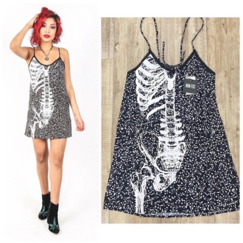 NWT Iron Fist Death Breath Slip Dress SZ MED